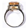 Image 1 : 10K GOLD CITRINE LADIES RING