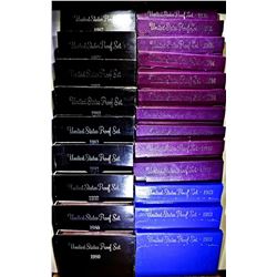 U.S. PROOF SETS FROM THE 1980'S