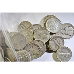 60-DECENT CIRC MERCURY DIMES