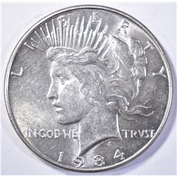 1934 PEACE DOLLAR, CH BU