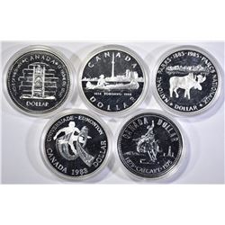 CANADIAN 50% SILVER COMMEM DOLLARS