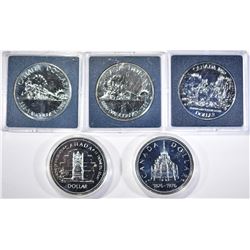 CANADIAN 50% SILVER COMMEM DOLLARS