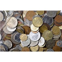 OVER 19 POUNDS WELL MIXED FOREIGN COINS