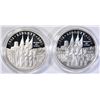 Image 2 : 2-WEST POINT PROOF COMMEM SILVER DOLLARS
