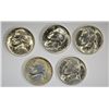 Image 1 : 5-BU 1944-P SILVER JEFFERSON NICKELS