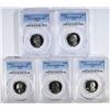 Image 1 : 5 1976-S WASHINGTON QUARTERS PCGS PR-69DCAM