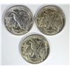 Image 2 : 3-CH BU 1944-S WALKING LIBERTY HALVES