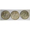 Image 1 : 3-CH BU 1944-S WALKING LIBERTY HALF DOLLARS