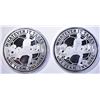 Image 1 : 2-SOCCER ONE OUNCE .999 SILVER ROUNDS