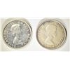 Image 1 : 1953 & 54 CANADA SILVER DOLLARS, CH BU+
