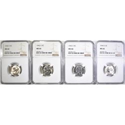 (2) 1942 S AND (2) 1944 S JEFFERSON NICKELS