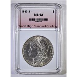 1883-S MORGAN DOLLAR, WHSG CH BU
