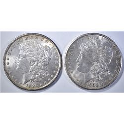 1886 & 1900 CH BU MORGAN DOLLARS