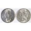 Image 1 : 1923-D & 23-S PEACE DOLLARS, CH BU
