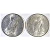 Image 2 : 1923-D & 23-S PEACE DOLLARS, CH BU