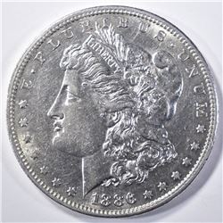 1886-S MORGAN DOLLAR  AU/BU   FLASHY