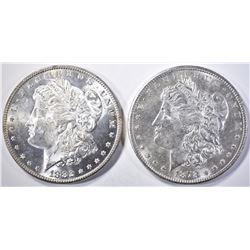 1882 & 1878-S MORGAN DOLLARS  BU   BETTER DATES