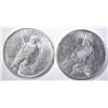 Image 2 : 1922-D,S PEACE DOLLARS  BU