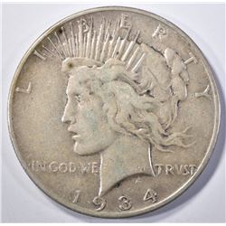 1934-S PEACE DOLLAR  XF