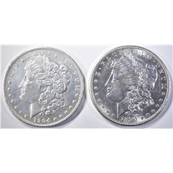 1890-S & 1904-O MORGAN DOLLARS