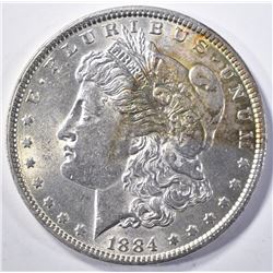 1884 MORGAN DOLLAR CH BU COLOR