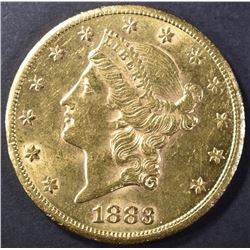 1883-CC $20 GOLD BU SCARCE