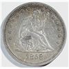 Image 1 : 1858 SEATED QUARTER, XF+