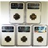 Image 2 : 5 1962 JEFFERSON NICKELS NGC PF-67