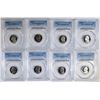 Image 1 : 8 JEFFERSON NICKELS PCGS PR-69 DCAM