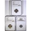 Image 1 : 1946, 47, 48 ROOSEVELT DIMES NGC MS-67