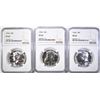 Image 1 : 3-1964 KENNEDY HALF DOLLARS, NGC PF-67