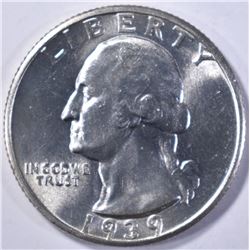 1939-S WASHINGTON QUARTER GEM BU