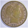 Image 1 : 1901-S BARBER HALF DOLLAR F