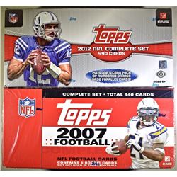 2007 & 2012 TOPPS FOOTBALL COMPLETE