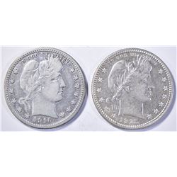 1915-D & 1916-D AU/BU BARBER QUARTERS