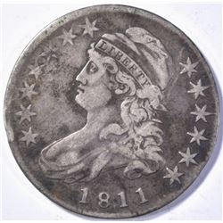 1811/10 CAPPED BUST HALF DOLLAR XF