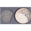 Image 2 : 1887-O MORGAN DOLLAR AU & 1904 BARBER HALF XF