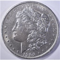 1901 MORGAN DOLLAR  AU/BU