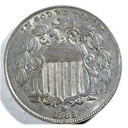 1882 SHIELD NICKEL, AU