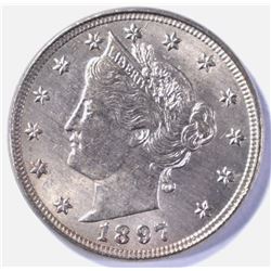 1897 LIBERTY HEAD NICKEL  CH BU