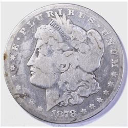 1878-CC  MORGAN DOLLAR, AG/GOOD