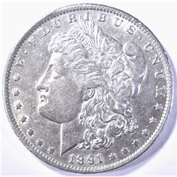 1891-O MORGAN DOLLAR  AU