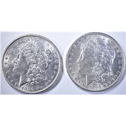 1899-O & 1900 CH BU MORGAN DOLLARS