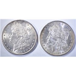 2-1884-O CH BU MORGAN DOLLARS