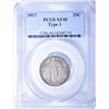Image 1 : 1917 TYPE-1 STANDING LIBERTY QUARTER, PCGS XF-40