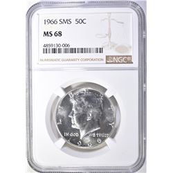 1966 SMS KENNEDY HALF DOLLAR NGC