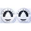 Image 2 : 2-2019 ONE OUNCE SILVER CHINESE PANDAS