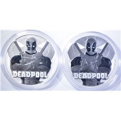 2-2018 TUVALU 1oz SILVER DEADPOOL COINS