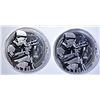 Image 1 : 2-2018 NIUE 1oz SILVER STORM TROOPER COINS