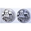 Image 1 : 2-2019 NIUE 1oz SILVER CLONE TROOPER COINS